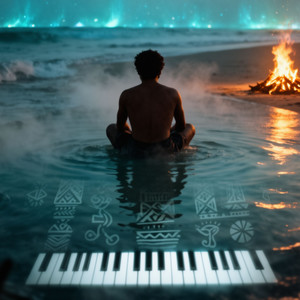 Fading Light-Blue Ocean