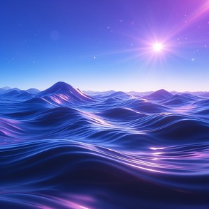 Celestial Waves of Pure Calm