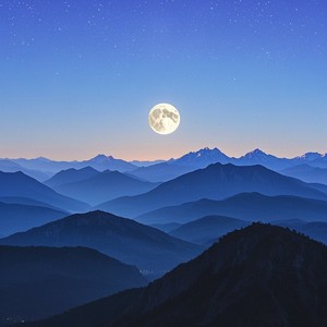 Moonlit Mountains
