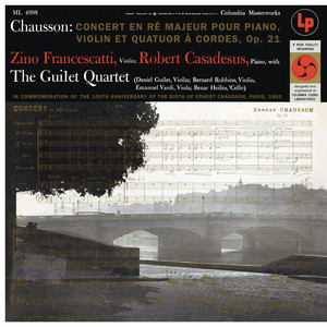 Chausson: Concerto for Violin, Piano and String Quartet, Op. 21