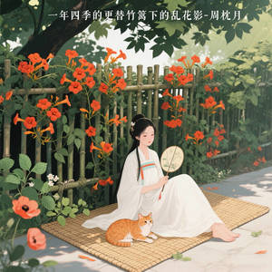 一年四季的更替竹篱下的乱花影