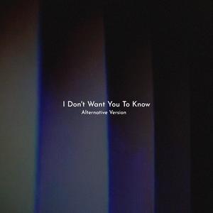 I Don't Want You To Know (feat. Lucia Gonzalo) (Alternative Version)
