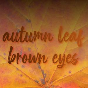 autumn leaf brown eyes