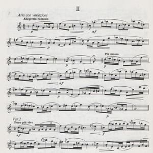 Conrad Baden: Aria con variazioni, 2.mov. from Flute Sonata (1957) op. 45