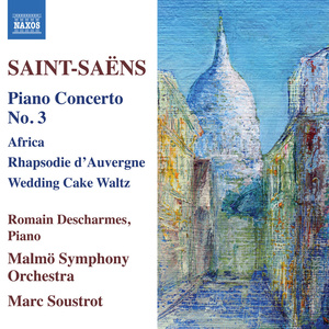 SAINT-SAËNS, C.: Piano Concertos, Vol. 2 - No. 3 / Rhapsodie d'Auvergne / Africa / Caprice-Valse (Descharmes, Malmö Symphony, Soustrot)