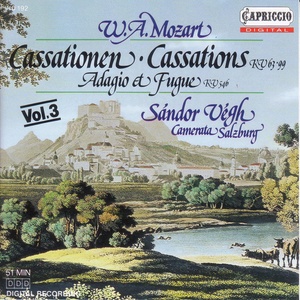 Mozart: Cassations, K. 63 and 99, Adagio and Fugue, K. 546