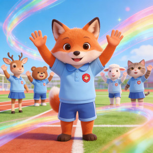 十二只小狐狸与星星兔-开心熊和快乐虎