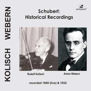 SCHUBERT, F.: Octet in F Major / 6 German Dances (Historical Recordings) [Webern, Hoss, Kolisch, Sharrow, Simon, Zentrick] [1932, 1940]