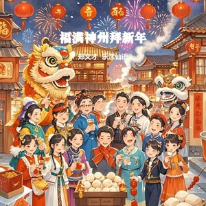 福满神州拜新年 (伴奏)