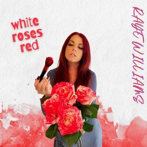 white roses red