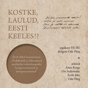 Kostke, laulud, eesti keeles!?