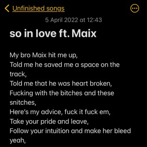 so in love (feat. Maix) [Explicit]