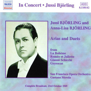 BJORLING, Jussi / BJORLING, Anna-Lisa: Arias and Duets (1949)