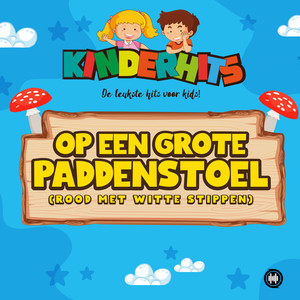 Op een grote paddenstoel