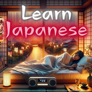 Learn Japanese While Sleeping with Relaxing Rain Ambience: Basics for Absolute Beginners (Easy Learning as You Sleep and Dream)