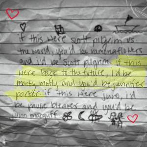 if this were back to the future, id be marty mcfly anf youd be jennifer parker