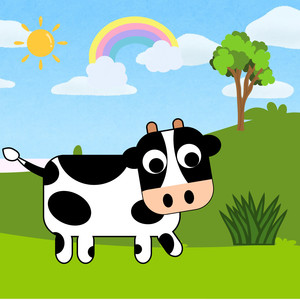 Seu Lobato e Sua Vaca Brincando no Sítio