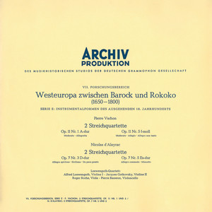 Vachon: String Quartet In A, Op.11 No.1; String Quartet In F Minor, Op.11 No.5 / Dalayrac: String Quartet In D, Op.7 No.3; String Quartet In E Flat Major, Op.1 No.5