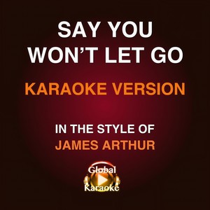 Say You Won't Let Go (In the Style of James Arthur|Karaoke Version)