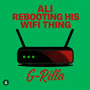 Ali rebooting his wi-fi thing