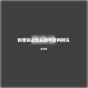 如果你走以后就不要在回头