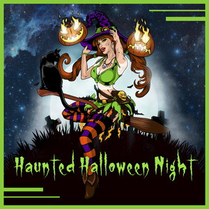 Haunted Halloween Night: Scary Music, Pumpkinhead Horror, Pale Moonlight, Gloomy Evening, Witch Party, Thrilling Sounds