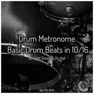 120 Bpm Straight 10/16 Drum Beat (Odd Time Signature Drum Track)