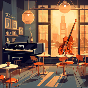 Jazz Coffeehouse Lively Scene