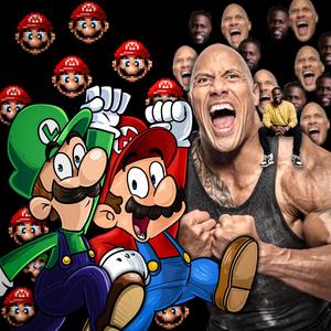 Mario and Luigi vs. The Rock and Kevin Hart (feat. JustGamer) (Explicit)