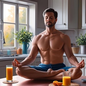 Meditation orange juice