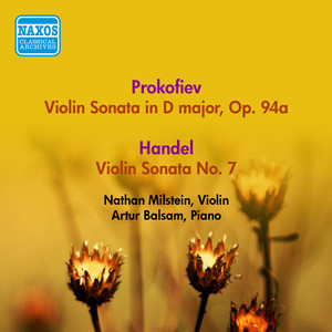 Prokofiev, S: Violin Sonata, Op. 94a / Handel, G.F.: Violin Sonata in D Major, HWV 371 / Vitali, T.: Chaconne (Milstein) [1955]