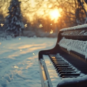 穏やかな雪景色のピアノBGM