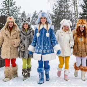 Как на новый год в селе девочки гуляли