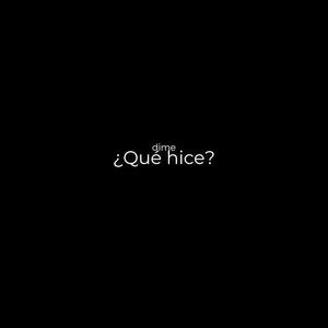 ¿Qué hice?