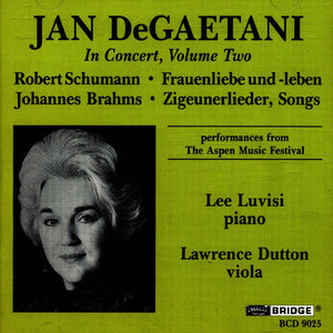 Jan DeGaetani in Concert, Vol. 2