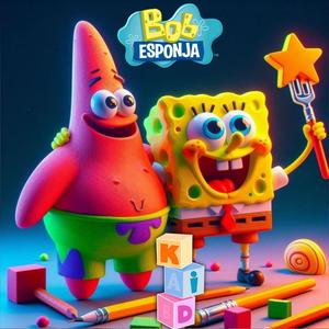 BOB ESPONJA INFANTIL PARA PEQUEÑOS ALEGRE NIÑOS Y BEBÉS