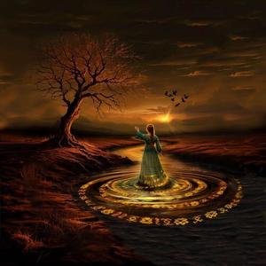 Клен и река