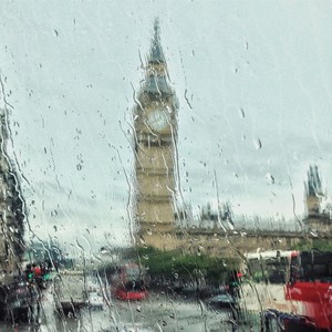 Windy Rain on Pavement