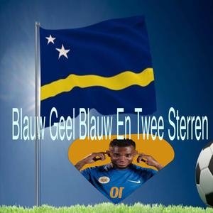 Blauw Geel Blauw En Twee Sterren