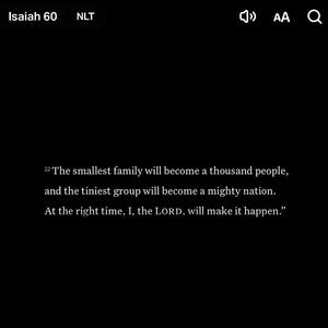 Isaiah 60:22 (Explicit)