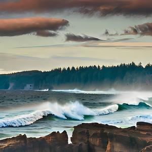 Golden Sand On A Desolate Shore