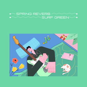 spring reverb surf green