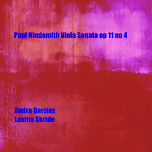 Paul Hindemith Sonata For Viola And Piano Op.11 Nr.4 In F Major
