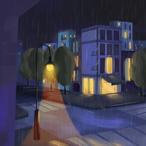 watching the rain fall