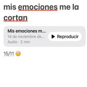 mis emociones me la cortan