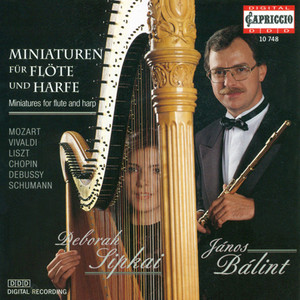 Flute and Harp Arrangements - Tartini, G. / Bach, J.S. / Mozart, W.A. / Tchaikovsky, P.I. / Liszt, F. / Grieg, E. / Chopin, F. (Balint, Sipkai)