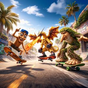 Brainrot Chill Skate Vibe