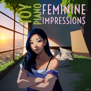 A Girl Making Lofi Music On Used Garage Sale Analog Gear