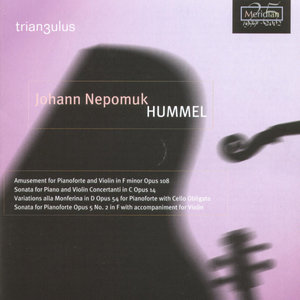 Hummel: Amusement For Pianoforte And Violin In F Minor Opus 108...