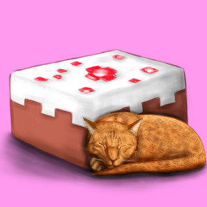 Cat loves cakes